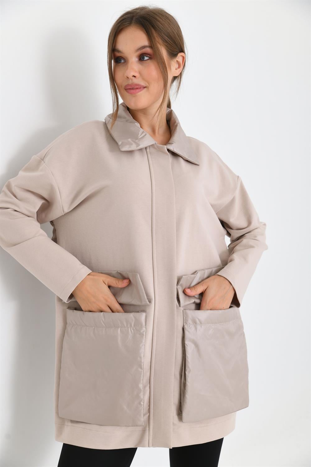 Kadın İki İp Cap BEIGE