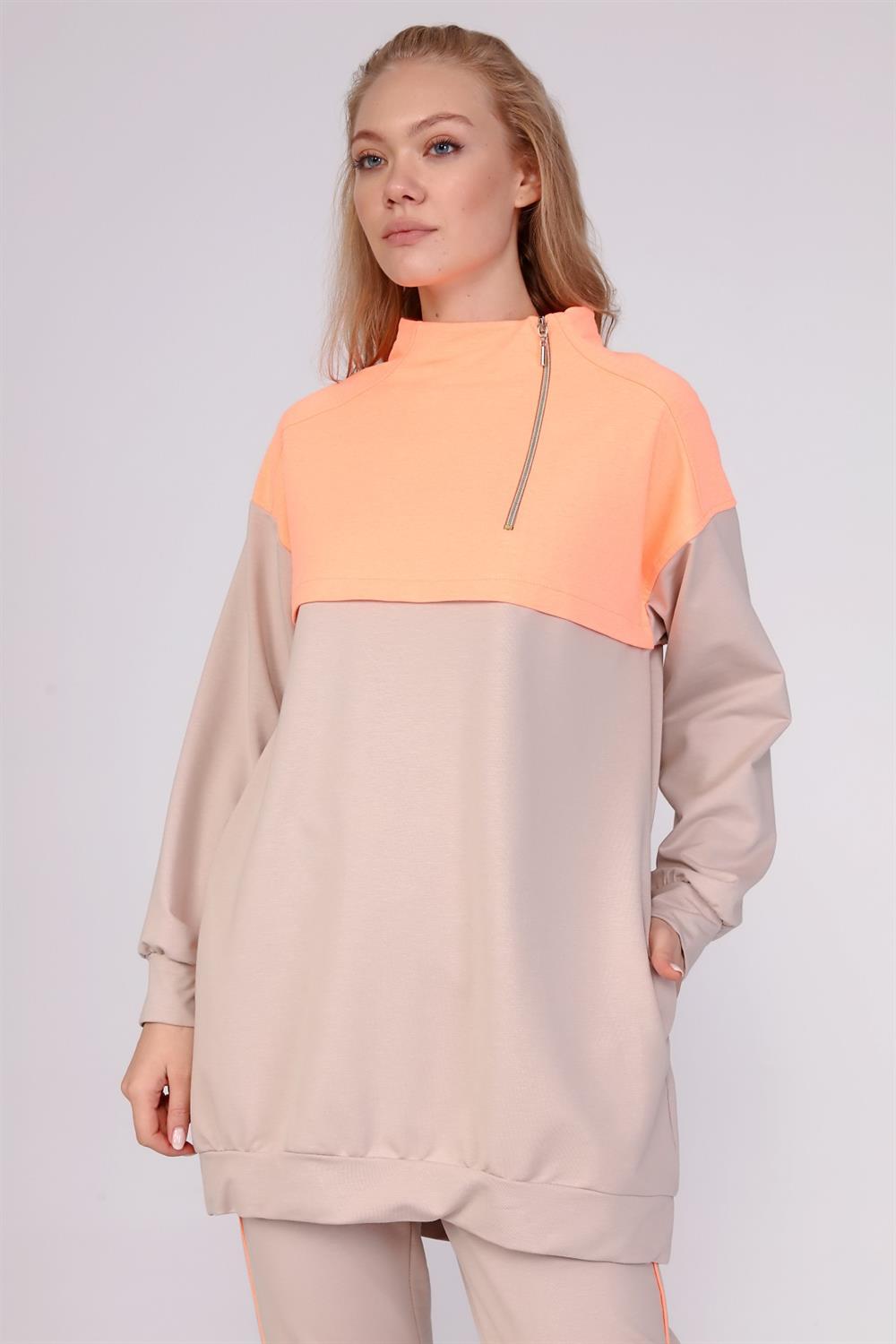 Kadın Neon İki İp Takım BEIGE