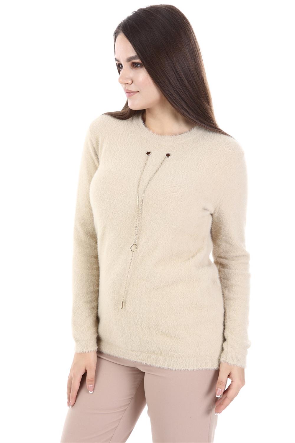 Kadın Sakal İp Triko BEIGE