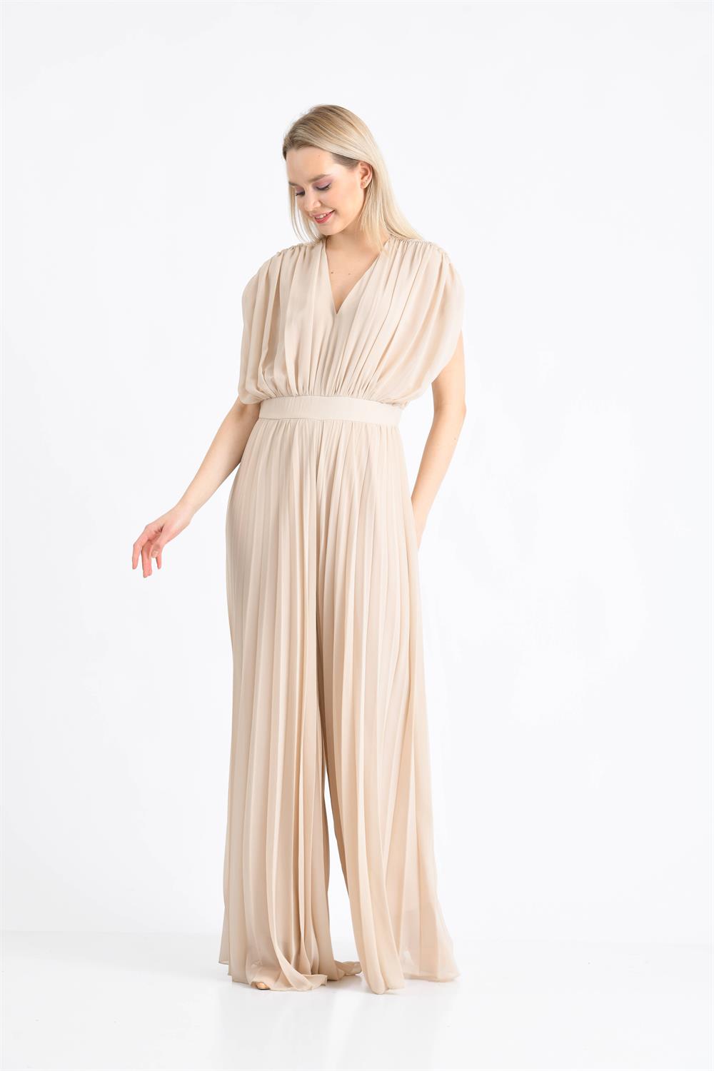 Kadın Şifon Tulum BEIGE