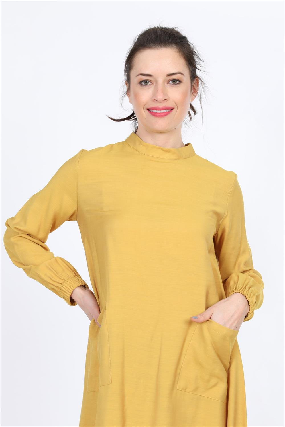 Kadın Spor Tunik Safran