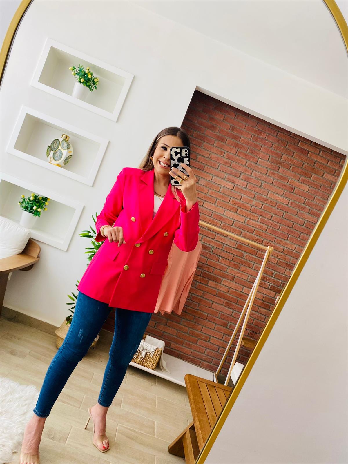 Fuşya Blazer Ceket
