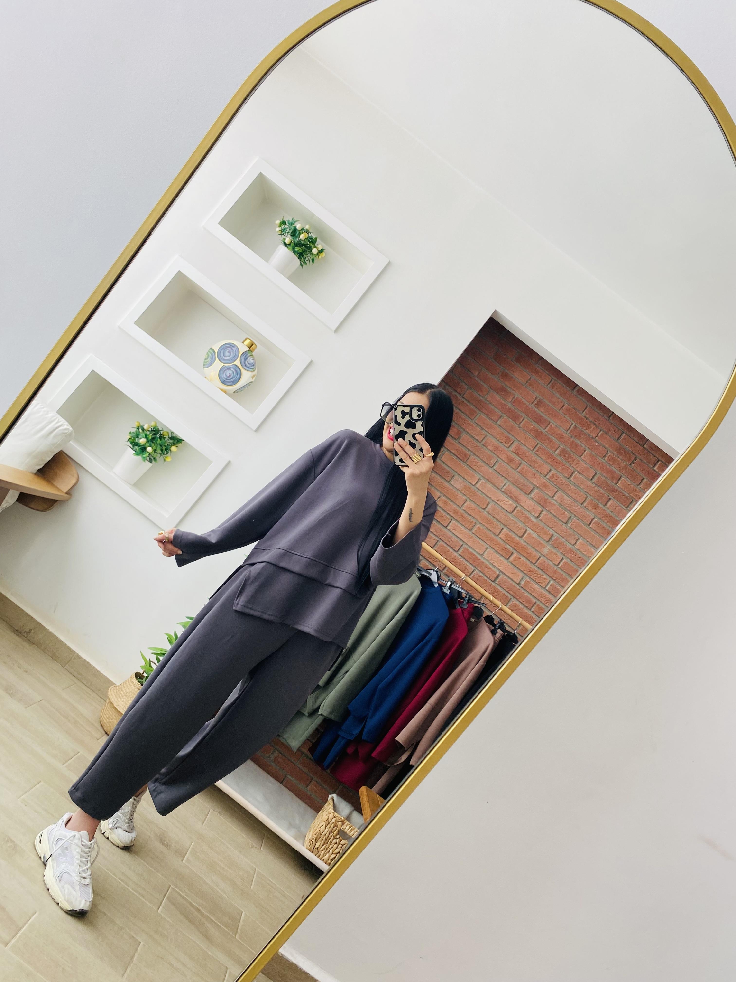 Yeni Model Füme Şalvar Takım