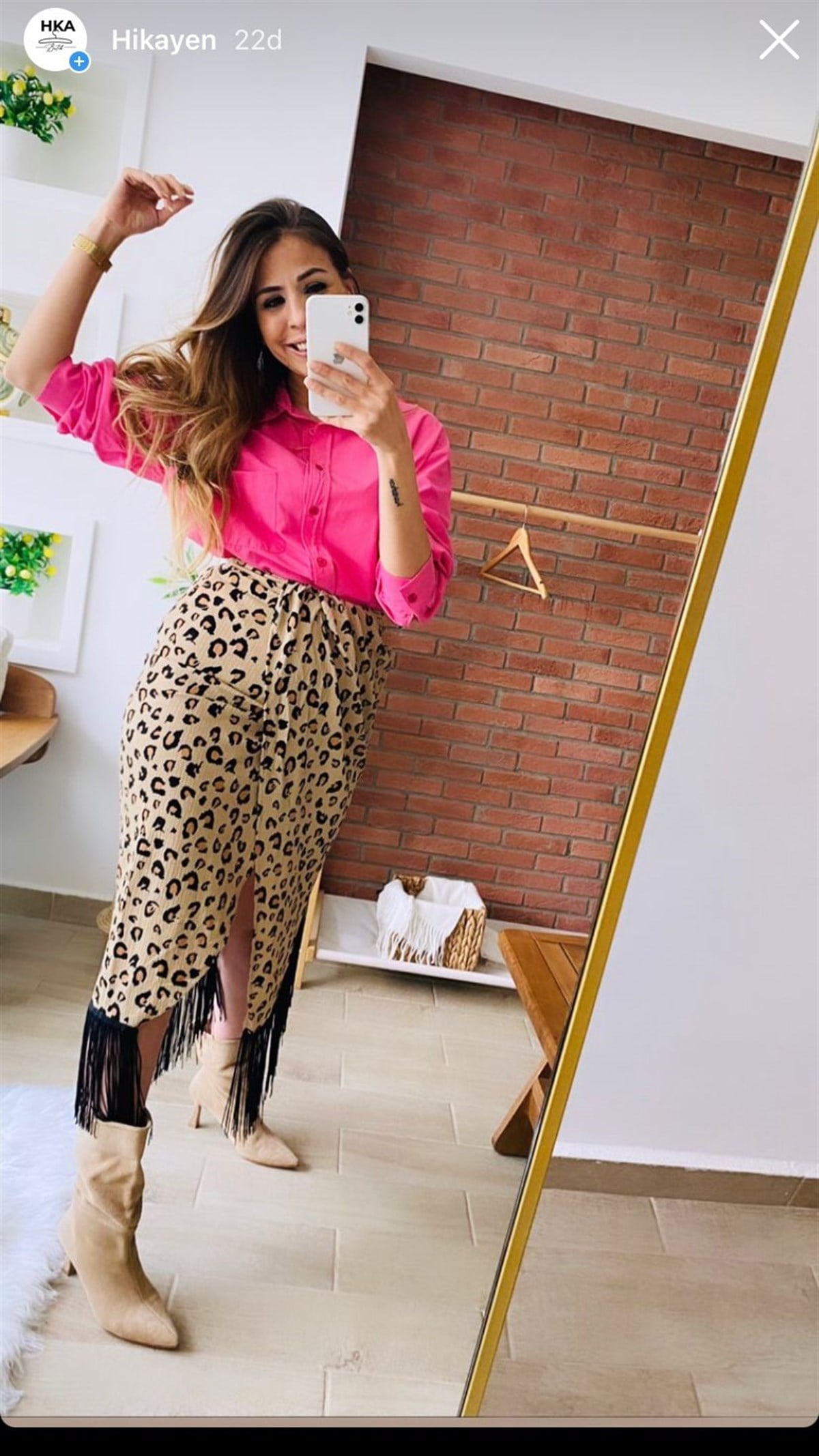 Leopar Püskül Etek