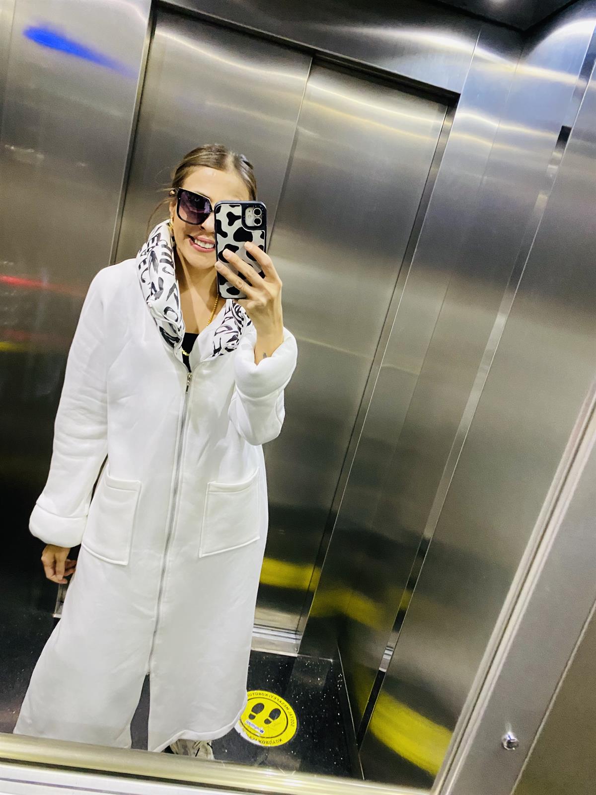 Uzun İçi Polar Sweat Ceket