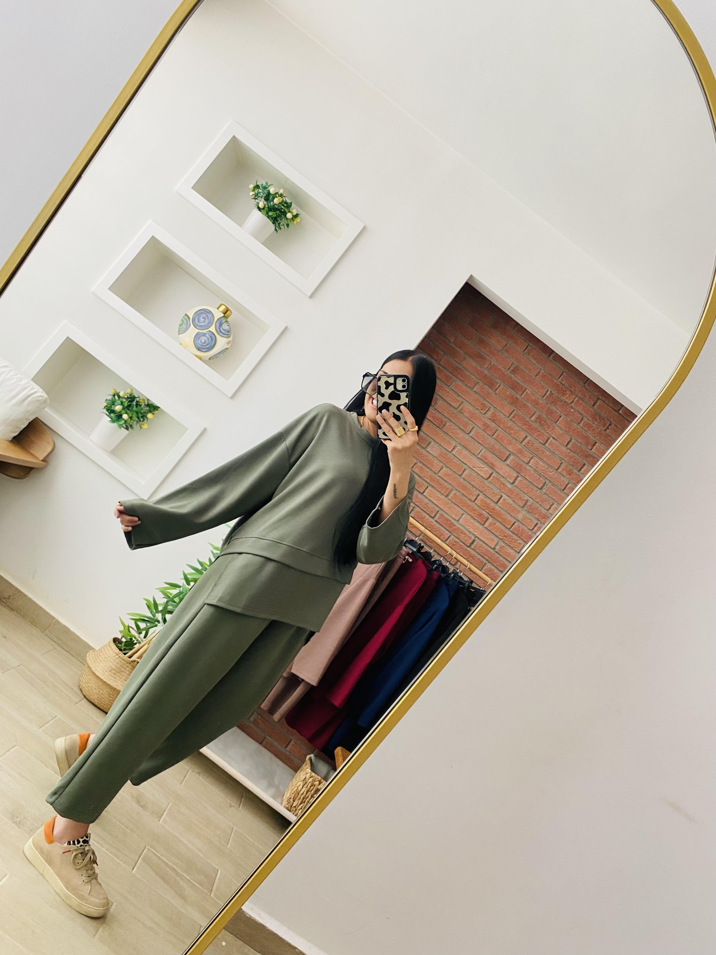 Yeni Model Haki Şalvar Takım