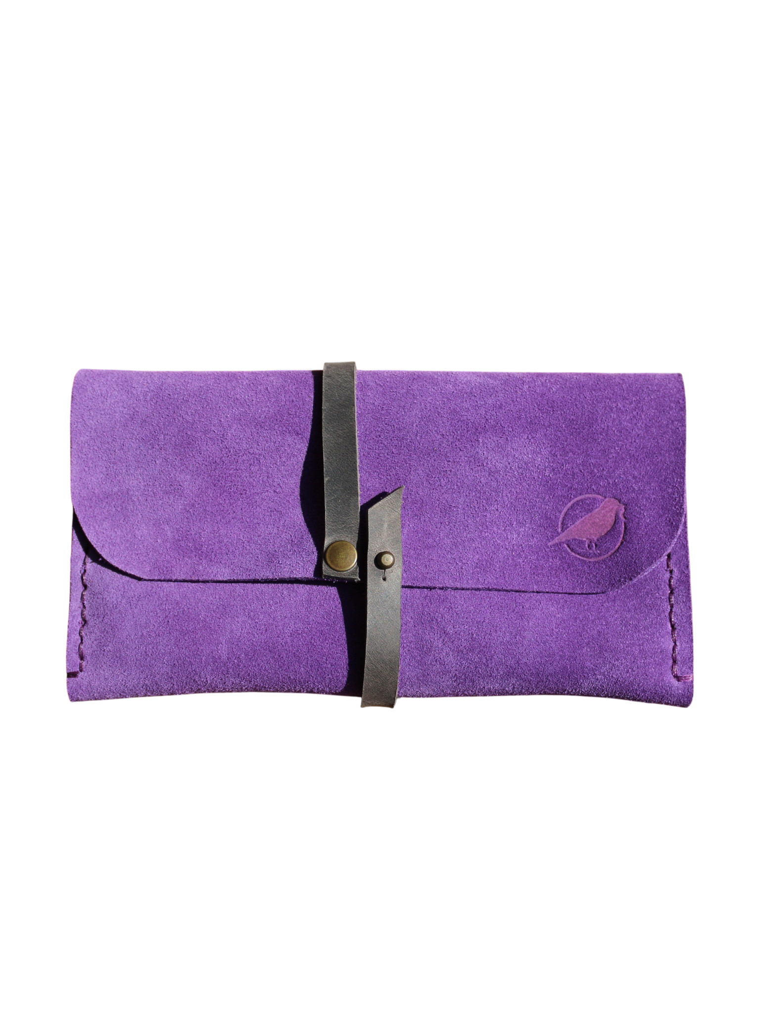 SÜET DERİ CÜZDAN - DERİ KEMER - Mor 