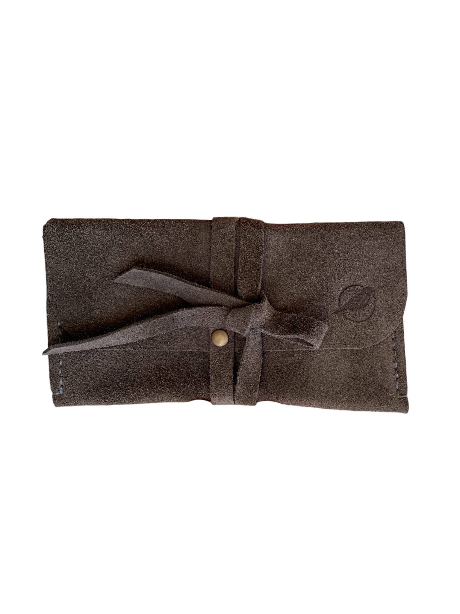 SÜET DERİ CÜZDAN - SÜET BAĞCIKLI - Gri