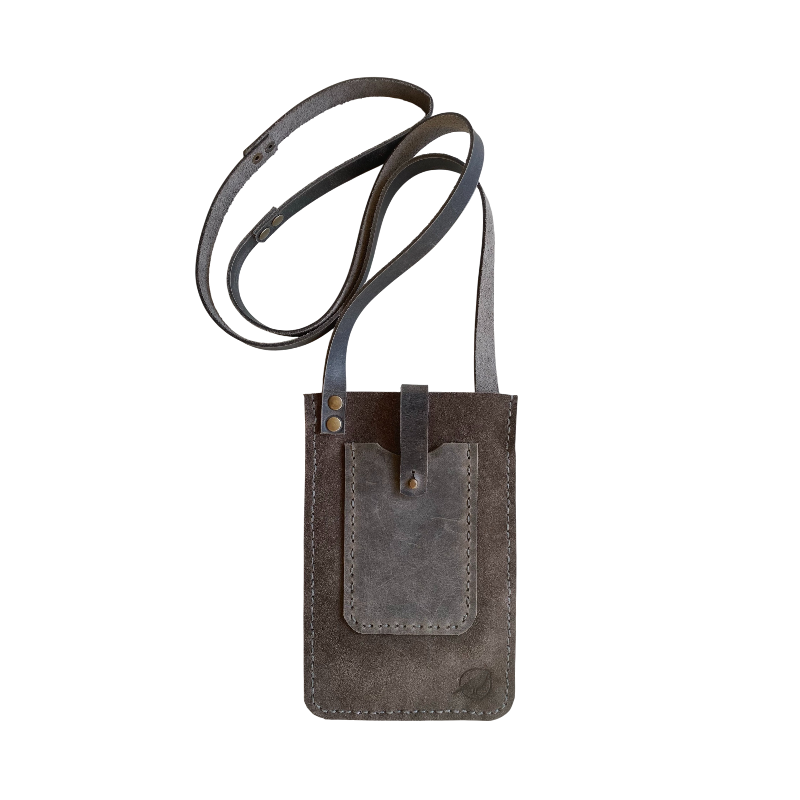 TELEFONLUK - GRİ SÜET DERİ