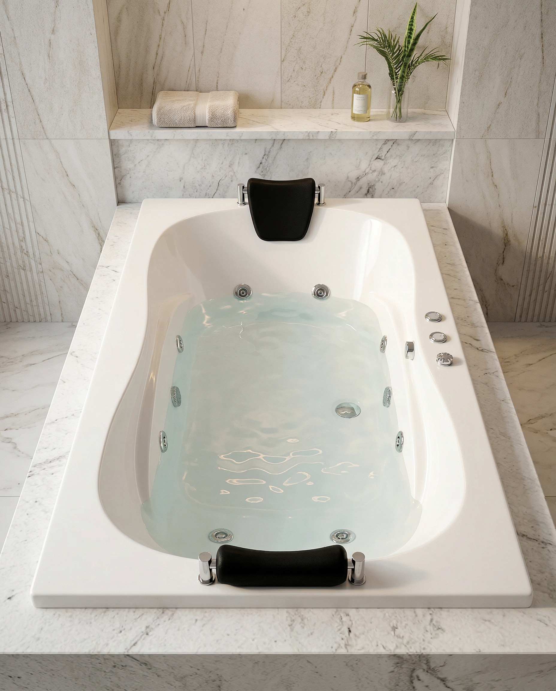 Tek kişilik jakuzi ve düz jakuzi modelleri — küçük banyolar için kompakt tasarım, Atlas Jakuzi