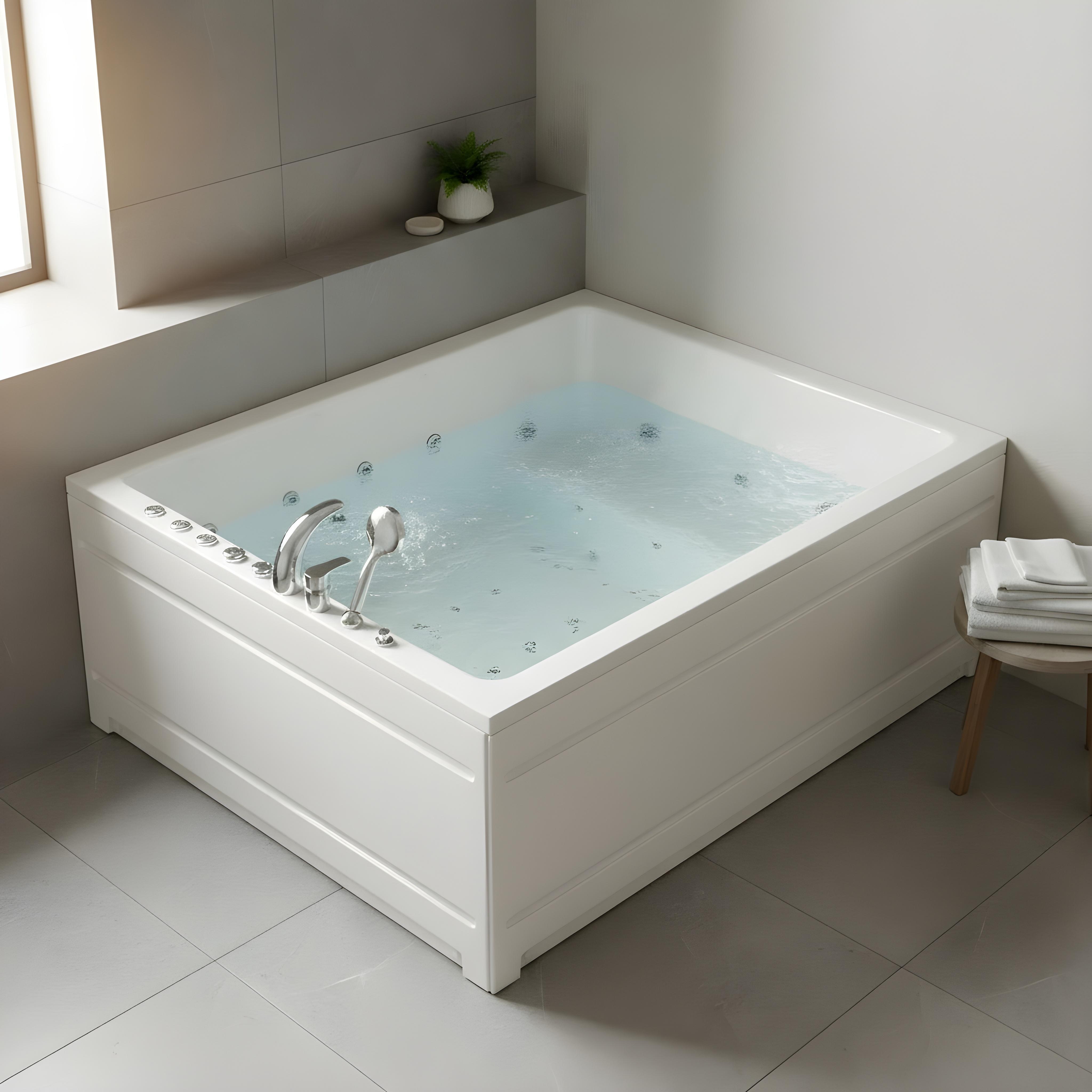 180 x 160 Çift Kişilik Oturmalı Dikdörtgen Jakuzi