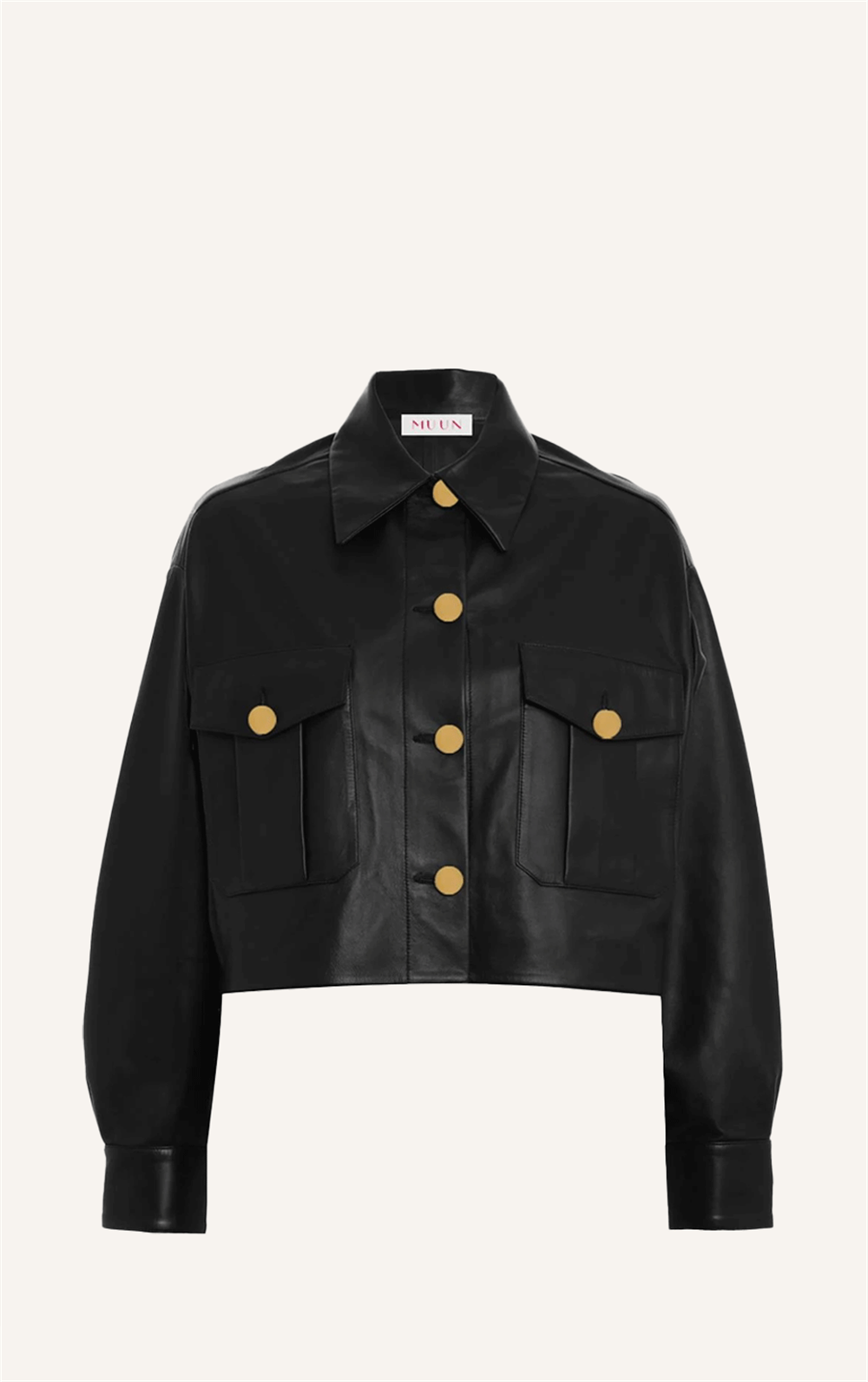 EFFORTLESS ELEGANCE LEATHER SHIRT