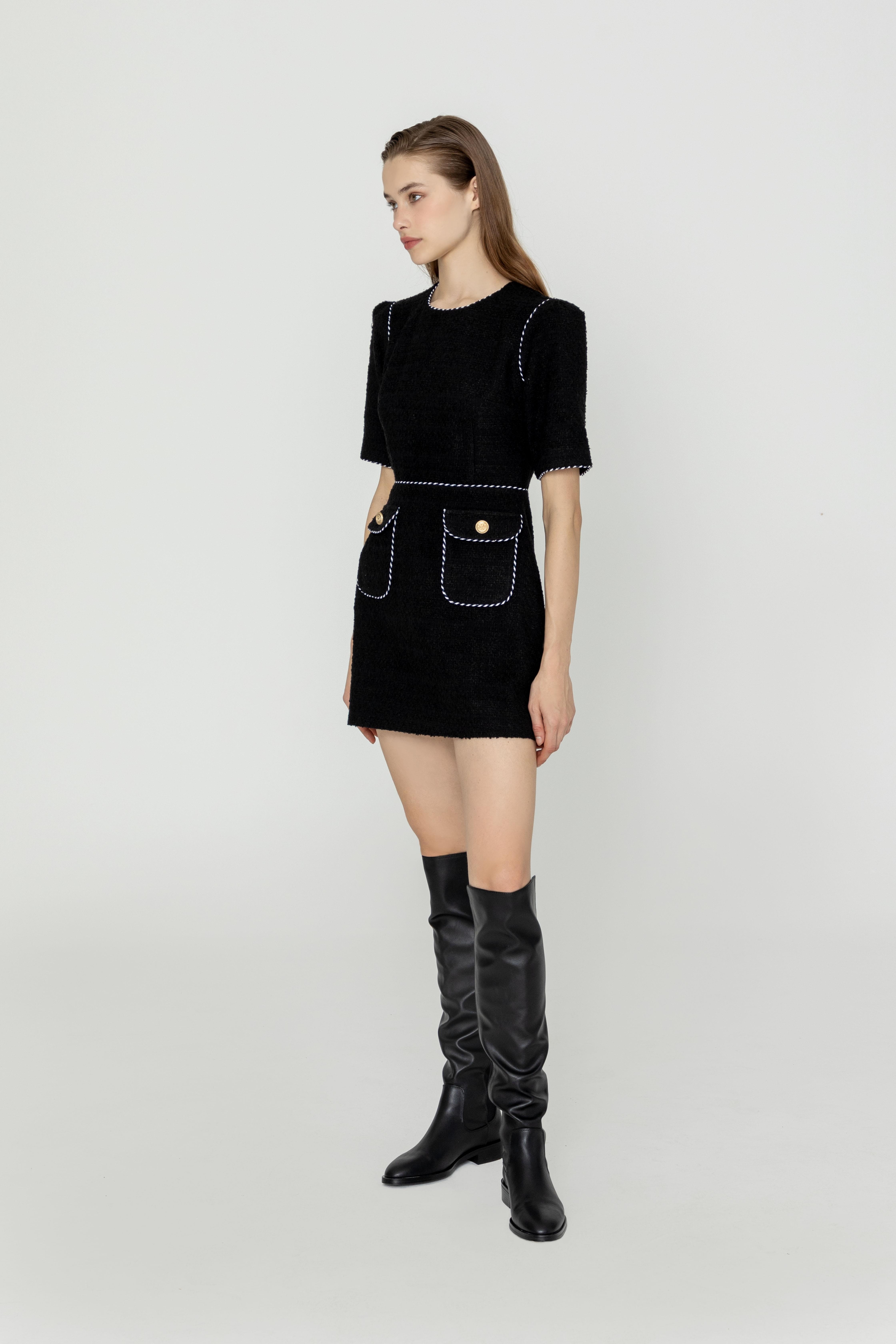 Lolly black mini dress for Women
