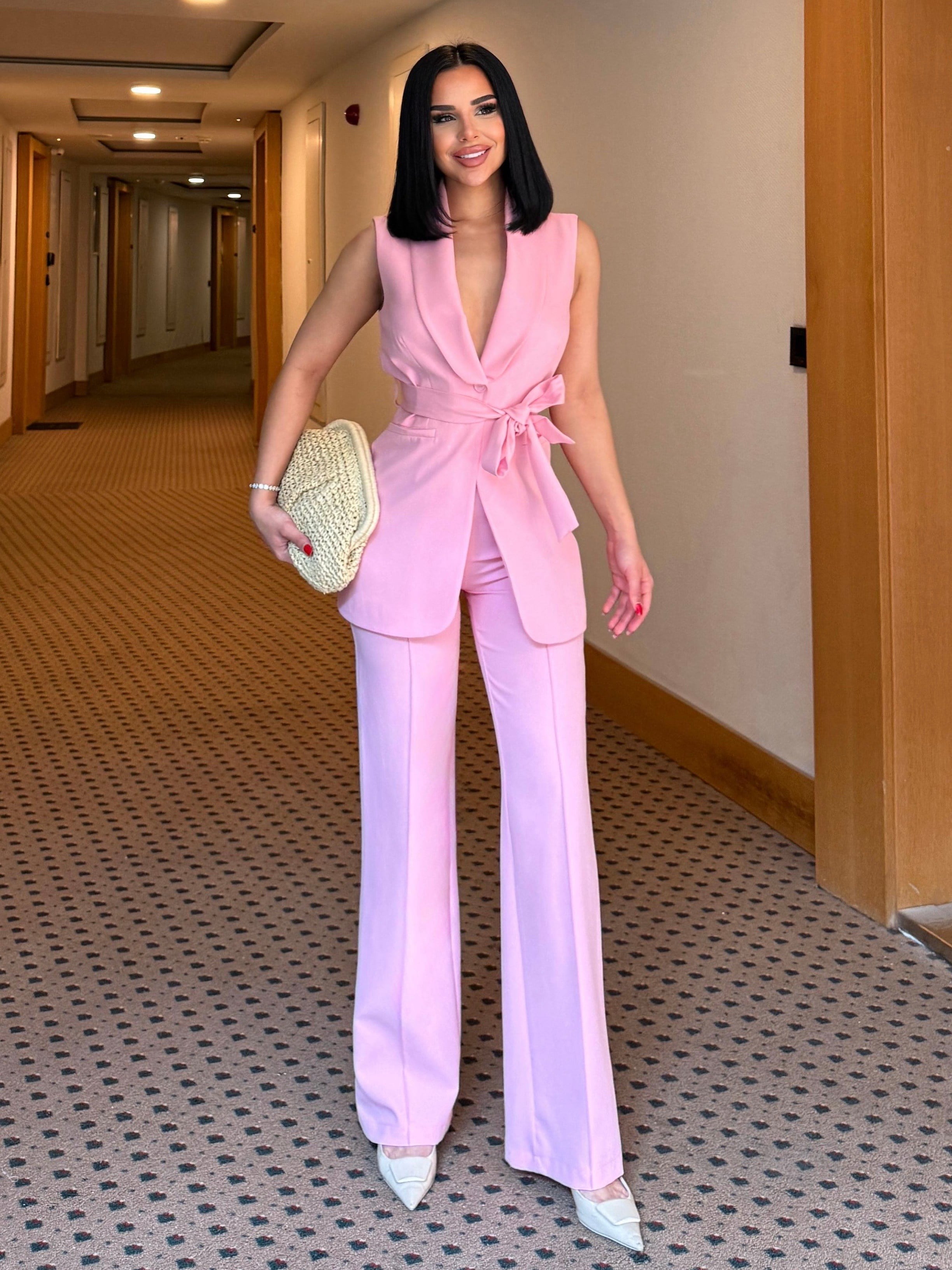 Craft Yelekli Takım Pembe