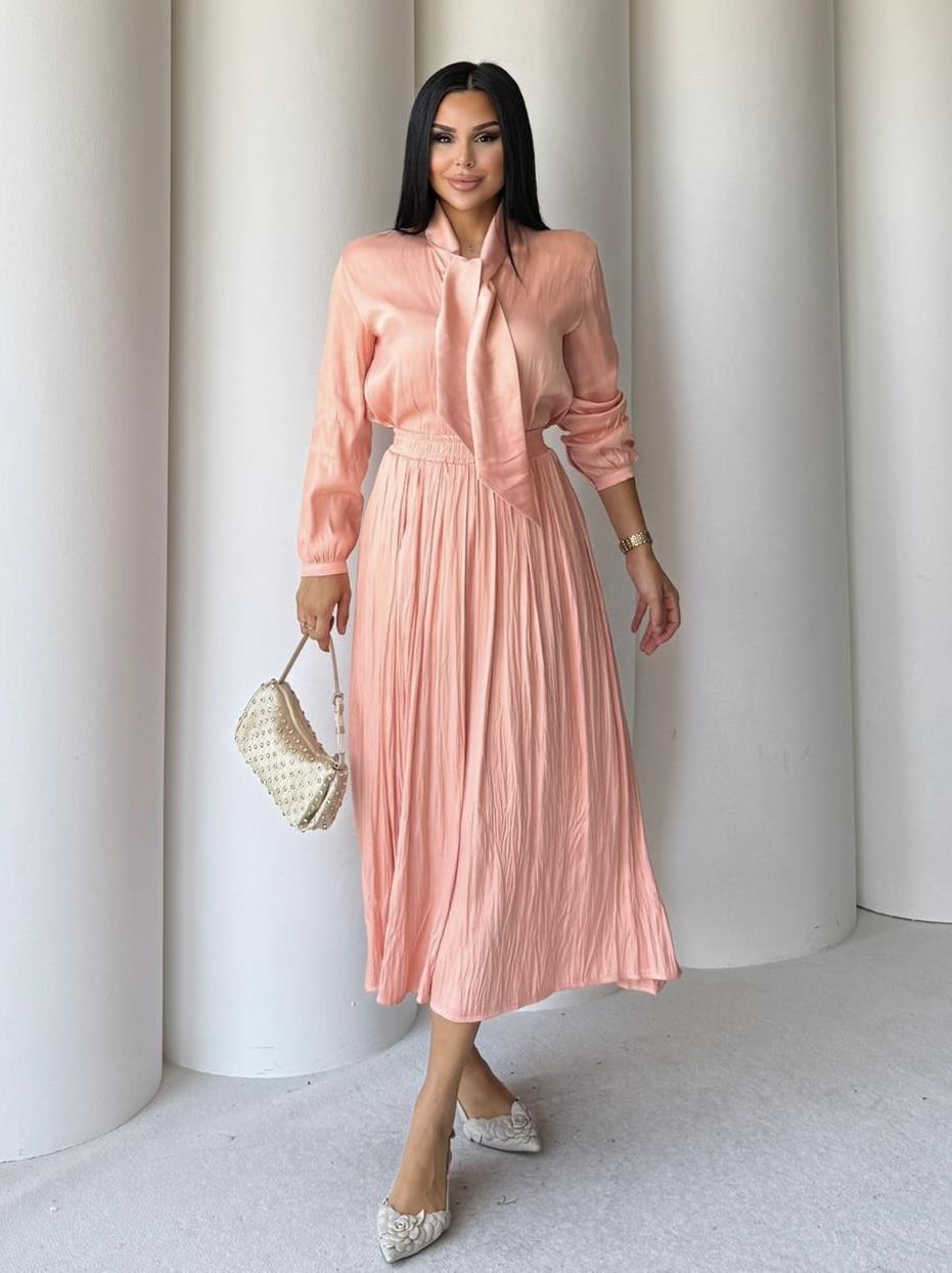 Kenzo Etekli Saten Takım Açık Pembe
