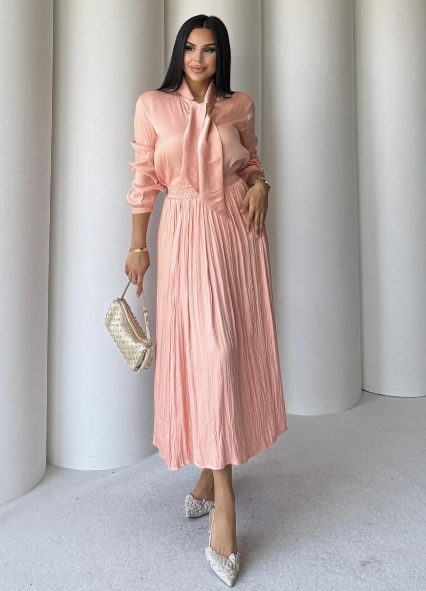 Kenzo Etekli Saten Takım Açık Pembe