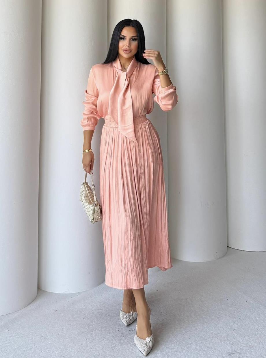 Kenzo Etekli Saten Takım Açık Pembe