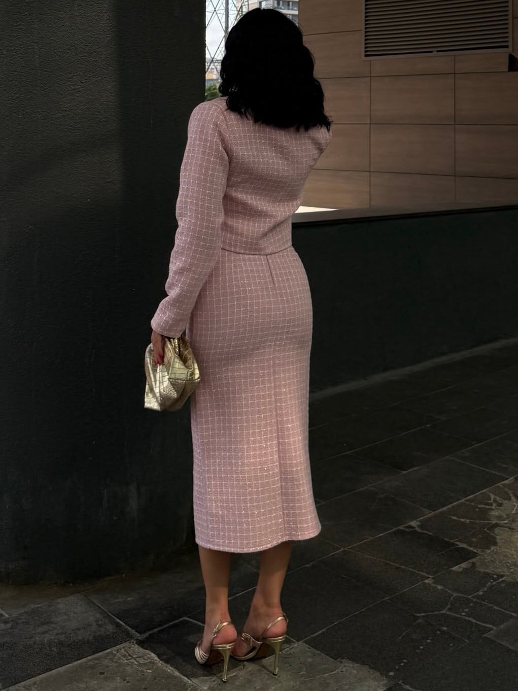 Leyna Etekli Takım Pembe