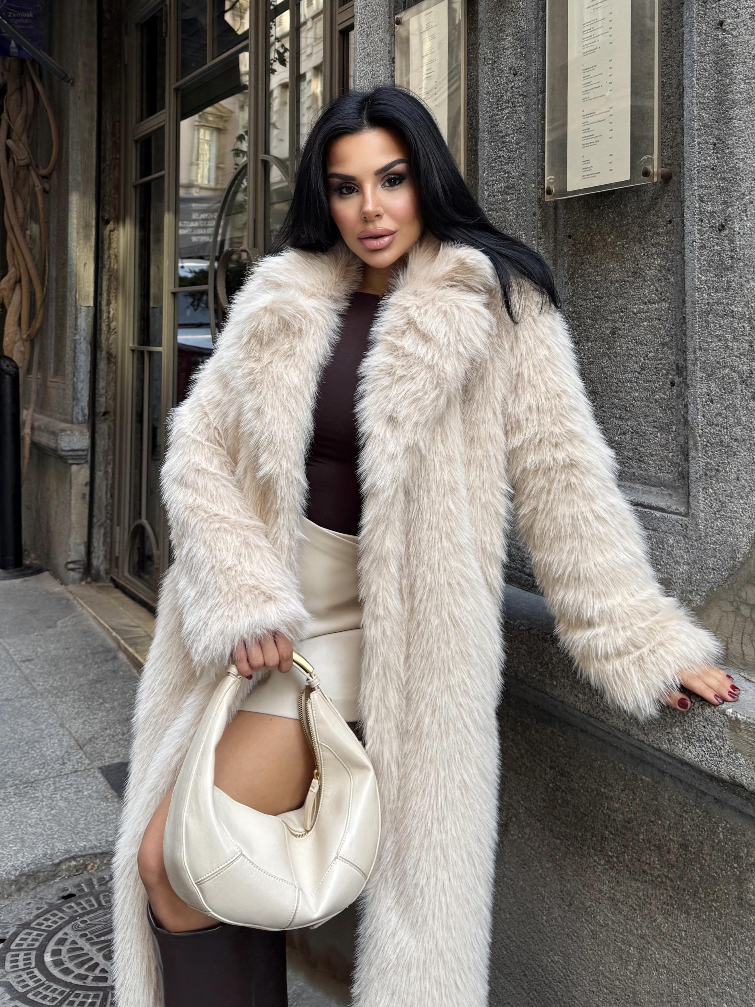 Lyon Kürk Kaban Bej