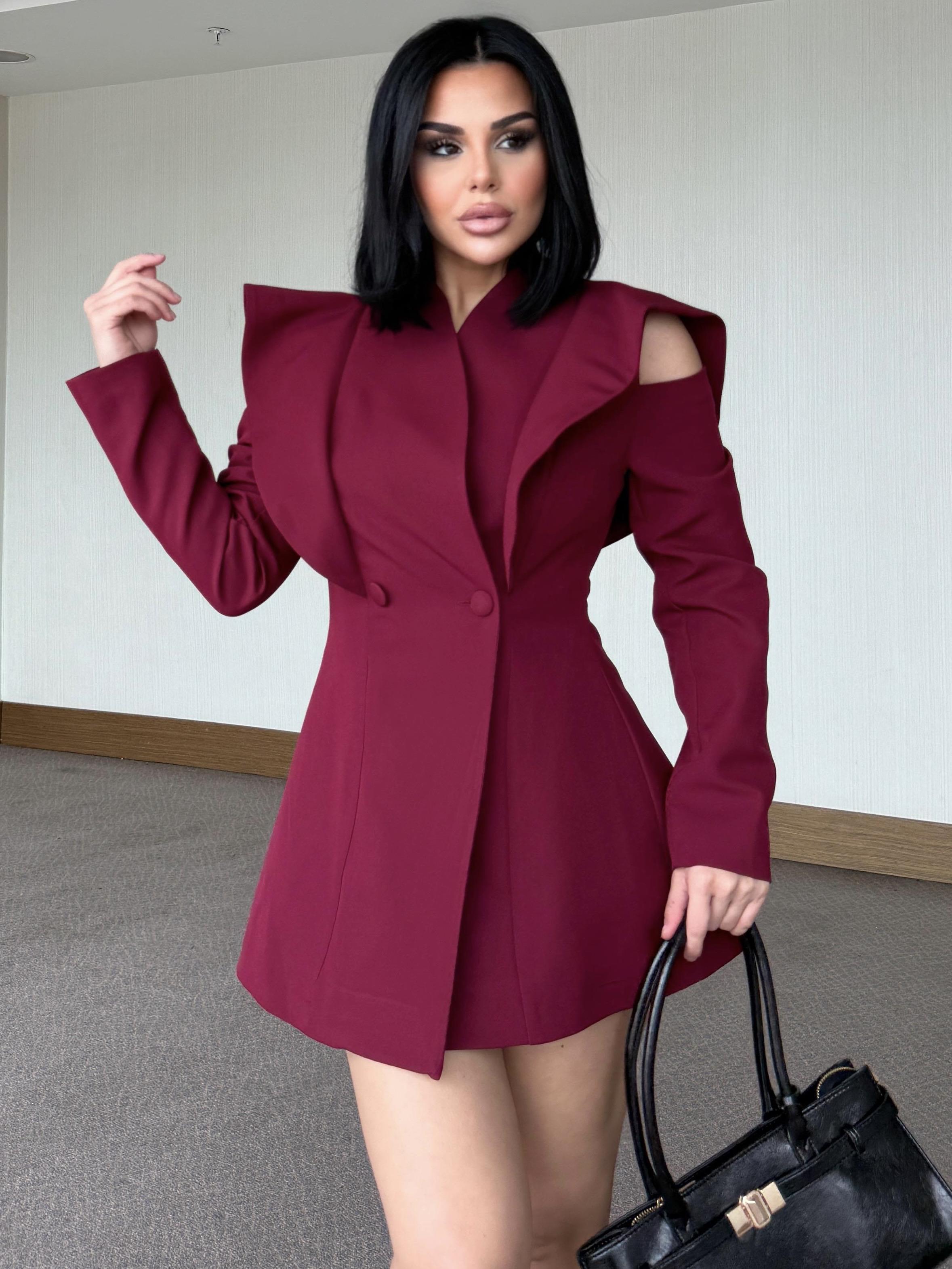 Manika Tasarım Ceket Bordo