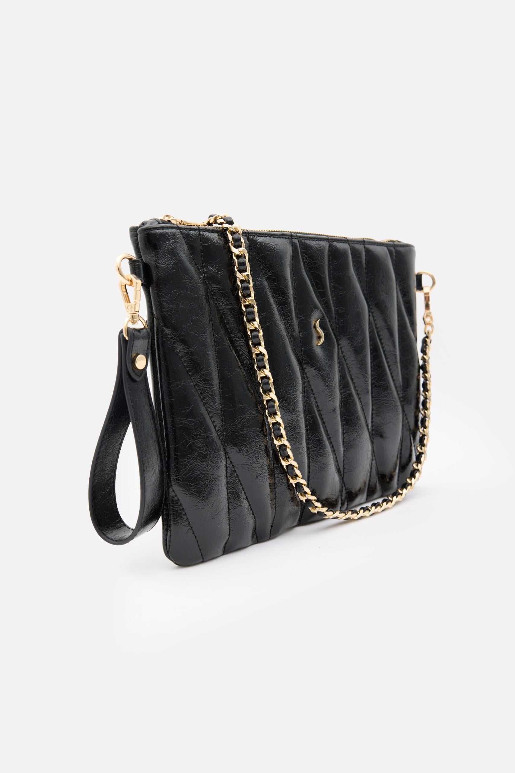 MİLA – Kapitone El, Omuz ve Clutch Çanta Siyah