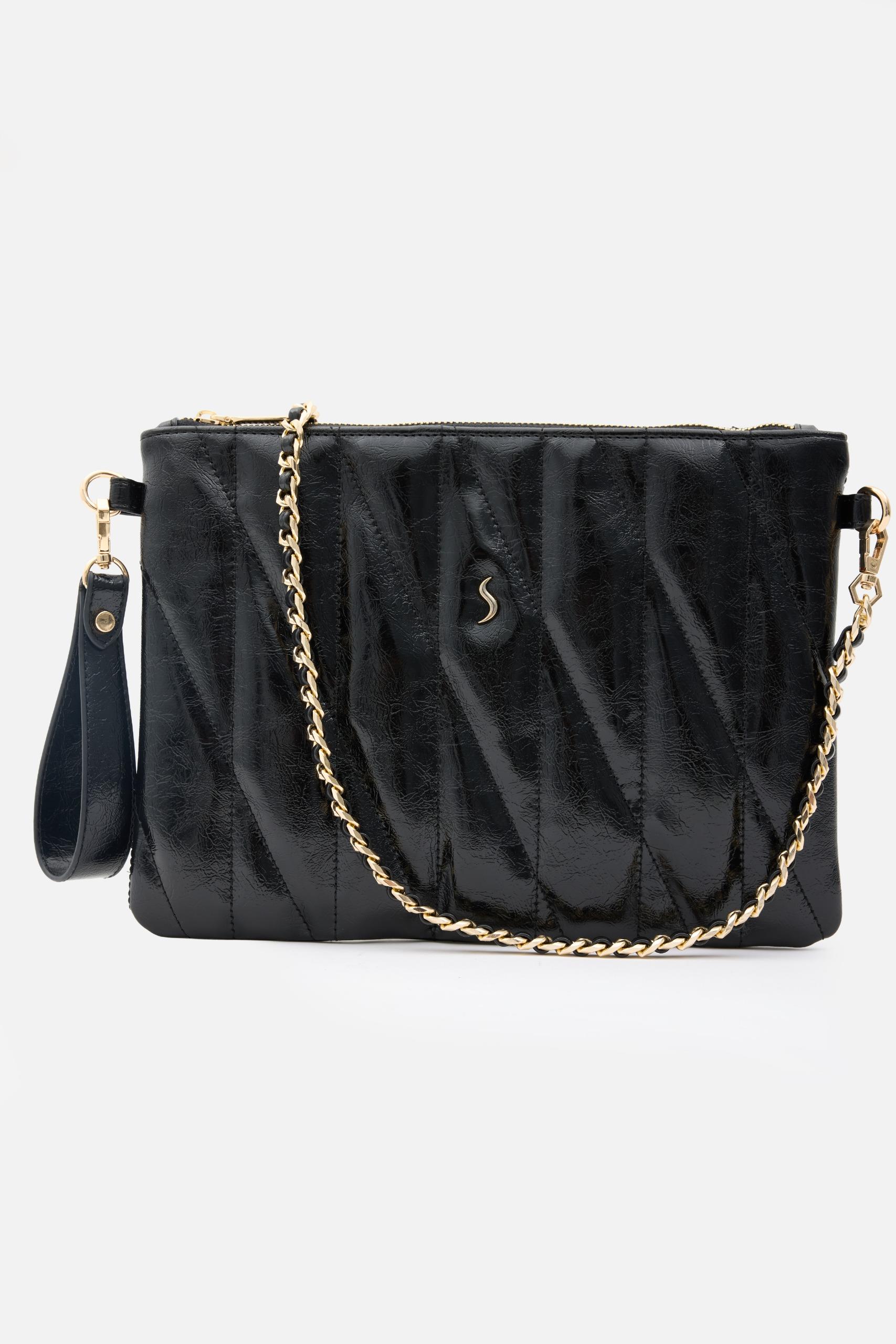 MİLA – Kapitone El, Omuz ve Clutch Çanta Siyah