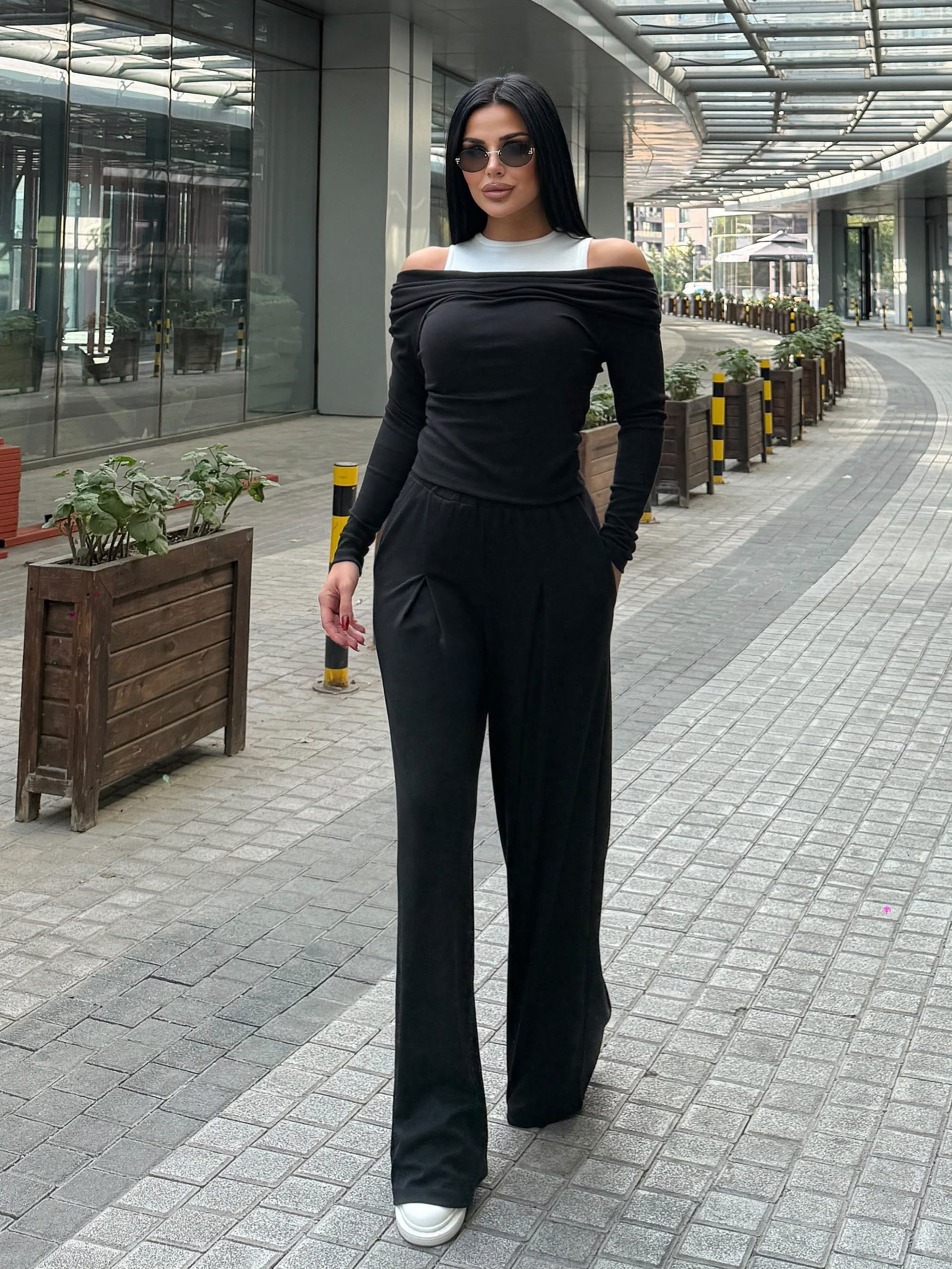 Pelie Üçlü Spor Takım Siyah