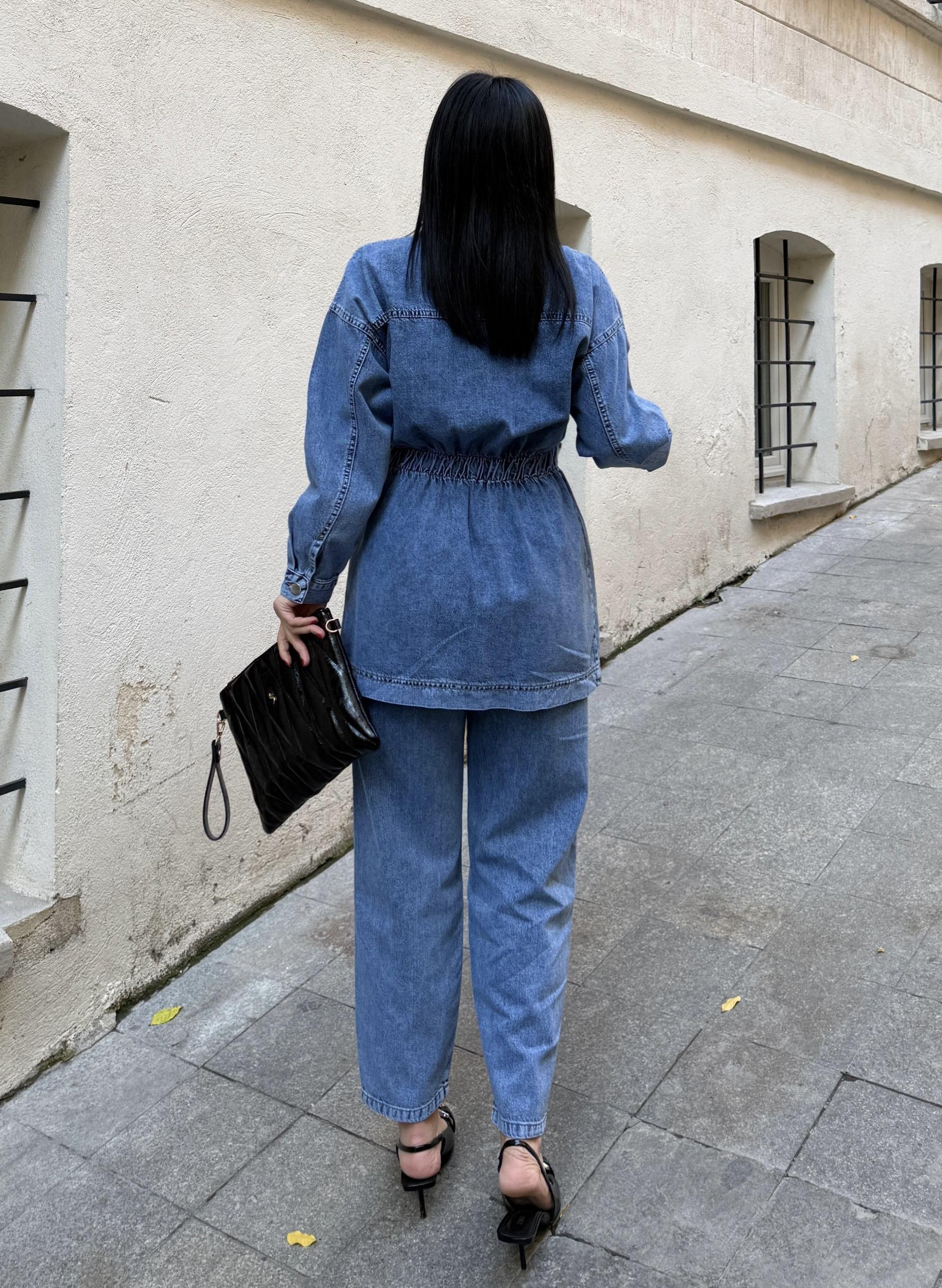 Pumpkin Denim Takım Mavi