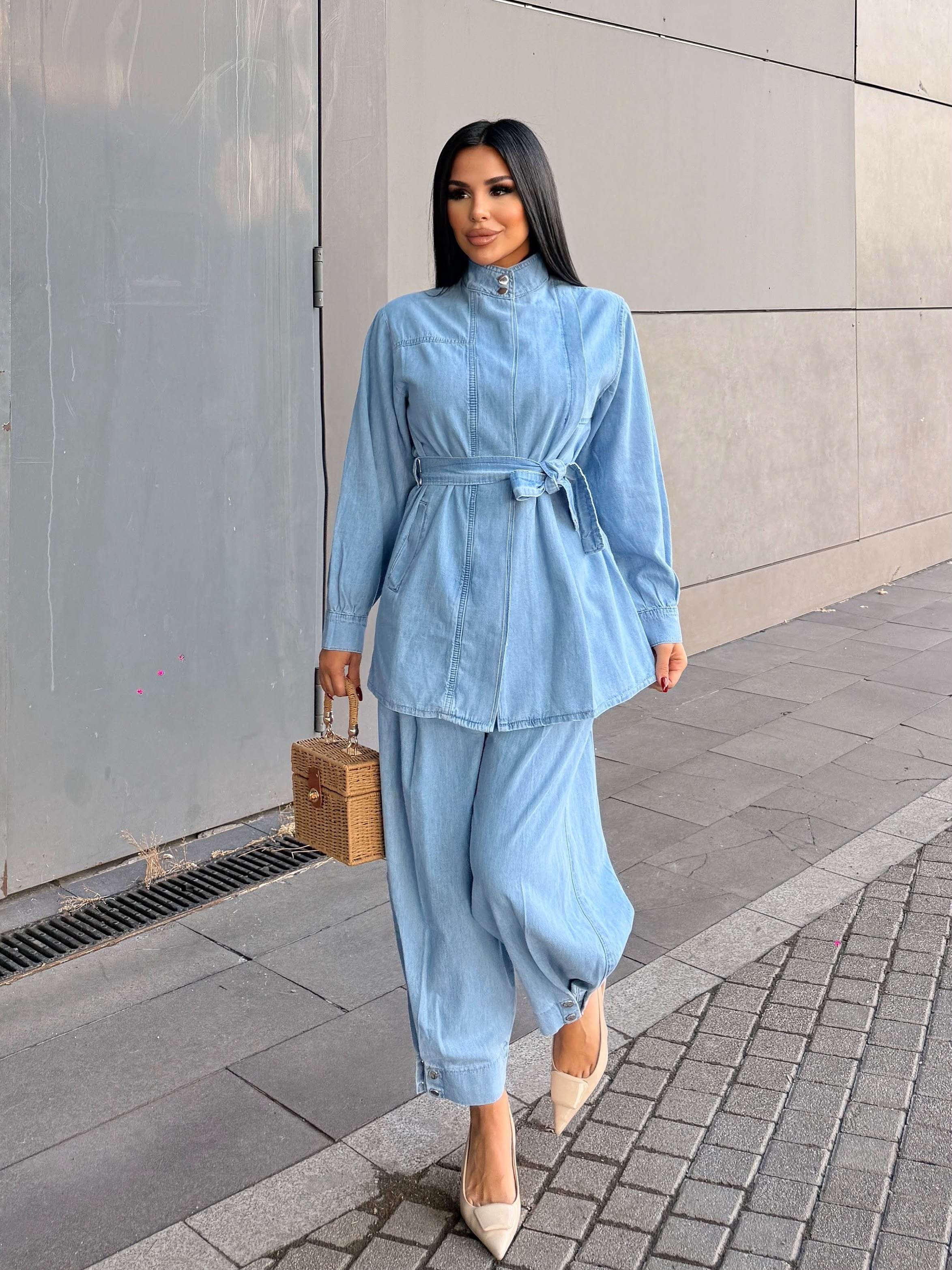 Robert Denim Takım Mavi
