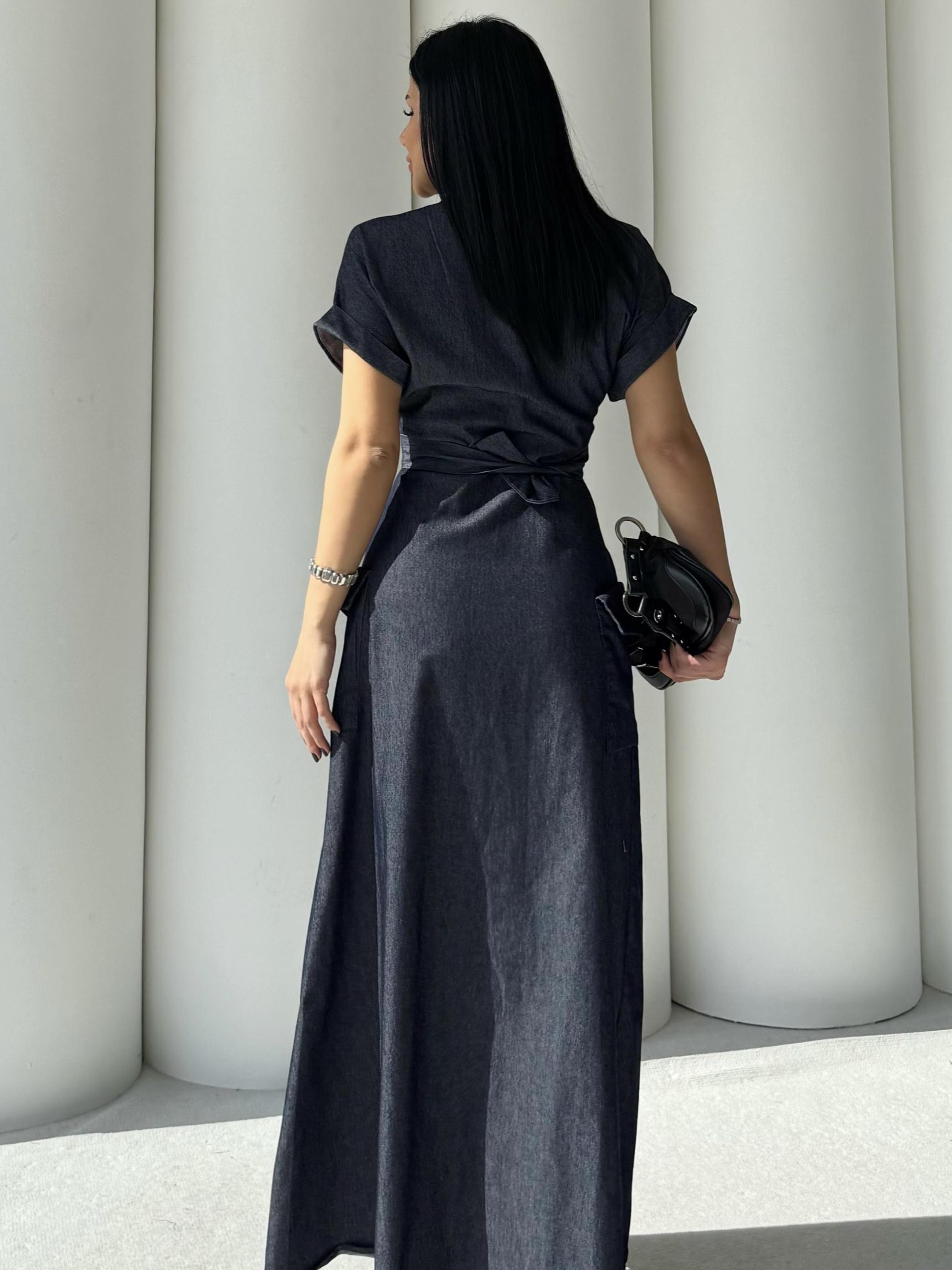 Tinos Denim Tasarım Elbise Lacivert