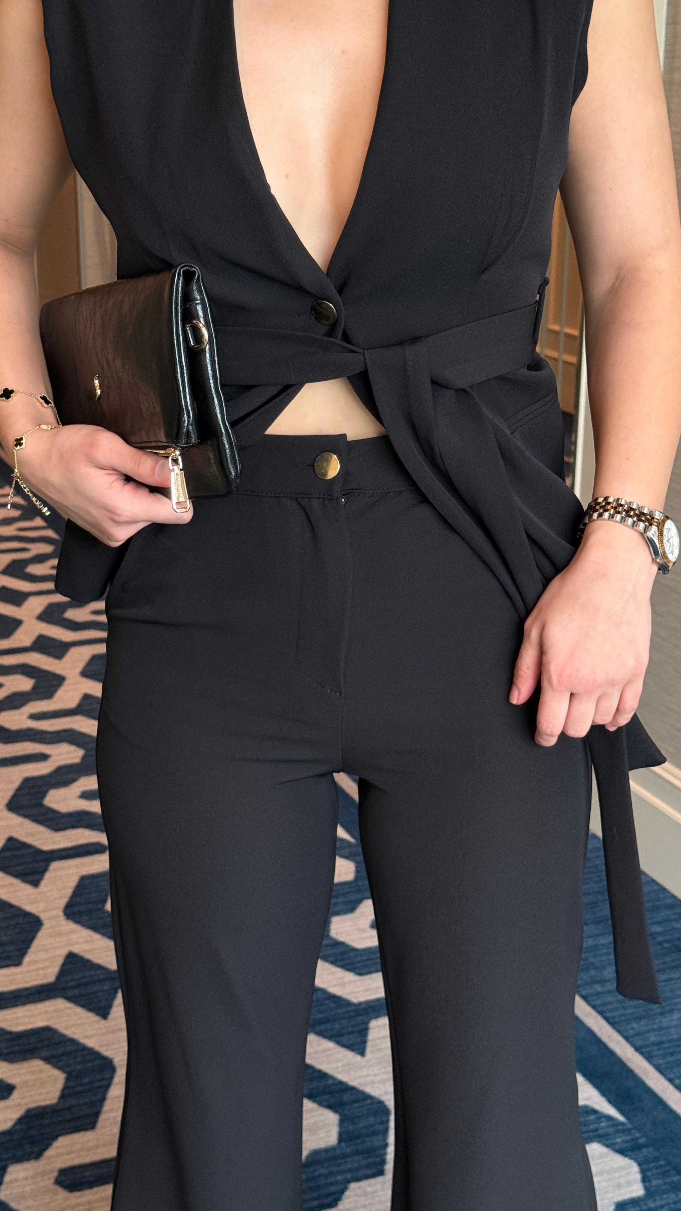 Vassi Şık İkili Takım Siyah