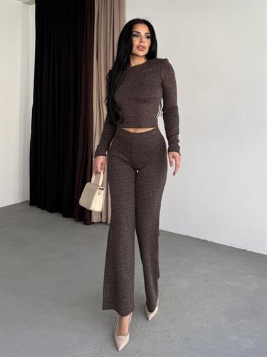 Abonis Simli Takım Kahve