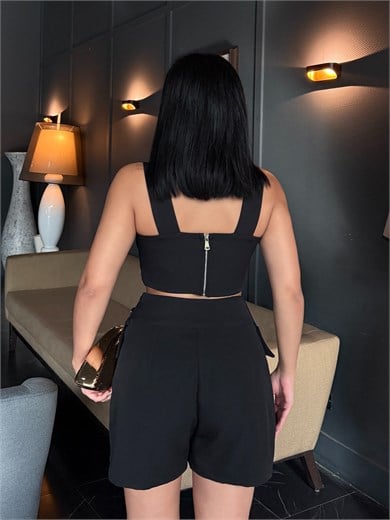 Alina Şortlu Takım Siyah