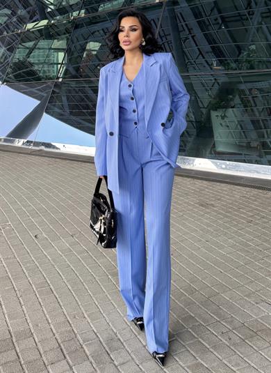 Ariana Üçlü Takım Mavi Çizgili