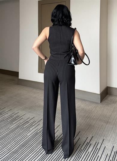 Ariana Üçlü Takım Siyah Çizgili