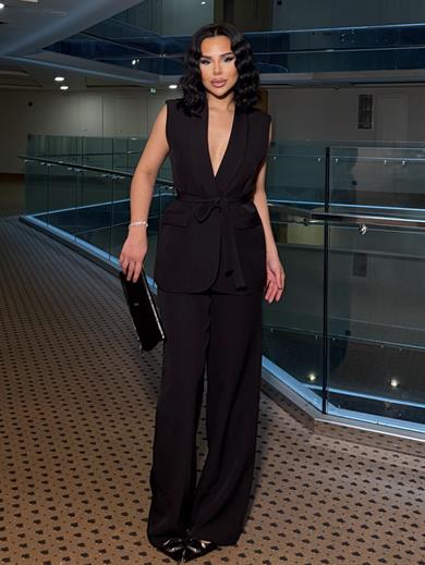 Atlans Yelekli Takım Siyah 