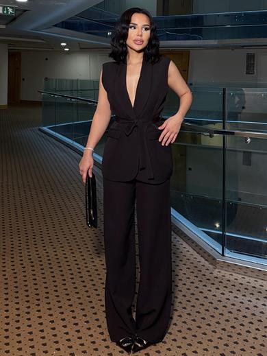 Atlans Yelekli Takım Siyah 