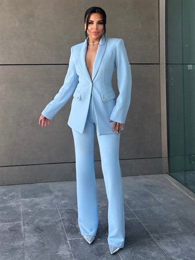 Betina Biyeli Klasik Takım Bebe Mavi