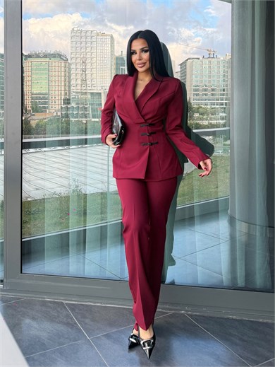 Chake Tasarım Takım Bordo