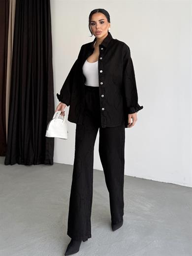 Dunk Desenli Takım Siyah