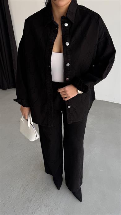 Dunk Desenli Takım Siyah