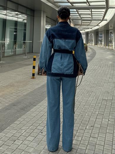 Fikos Tasarım Denim Takım Lacivert