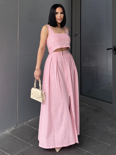 Flose Etekli Takım Pembe