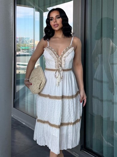 Gallia  İthal Elbise Beyaz