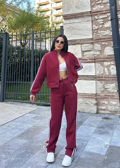 Glide  3 İplik Spor Takım  Bordo 