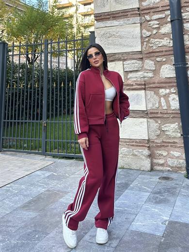 Glide  3 İplik Spor Takım  Bordo 