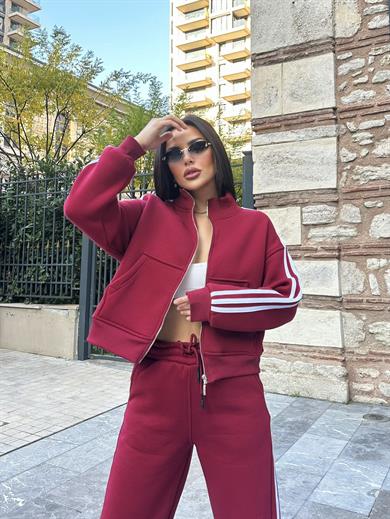 Glide  3 İplik Spor Takım  Bordo 