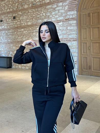 Glide  3 İplik Spor Takım  Siyah