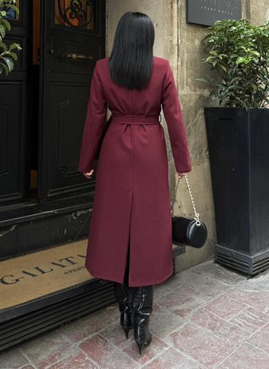 Harry Kaşe Kaban Bordo
