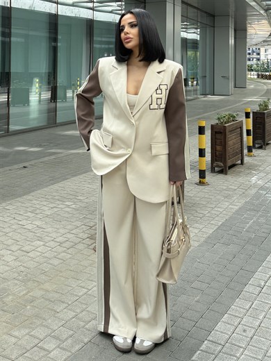 Hill Pantolon Ceket Takım Bej